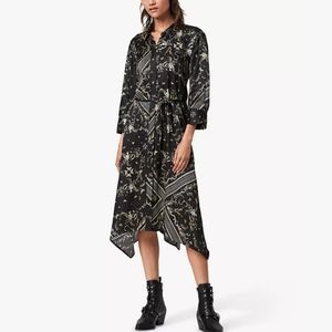 Allsaints Maia Assam belted shirtdress
